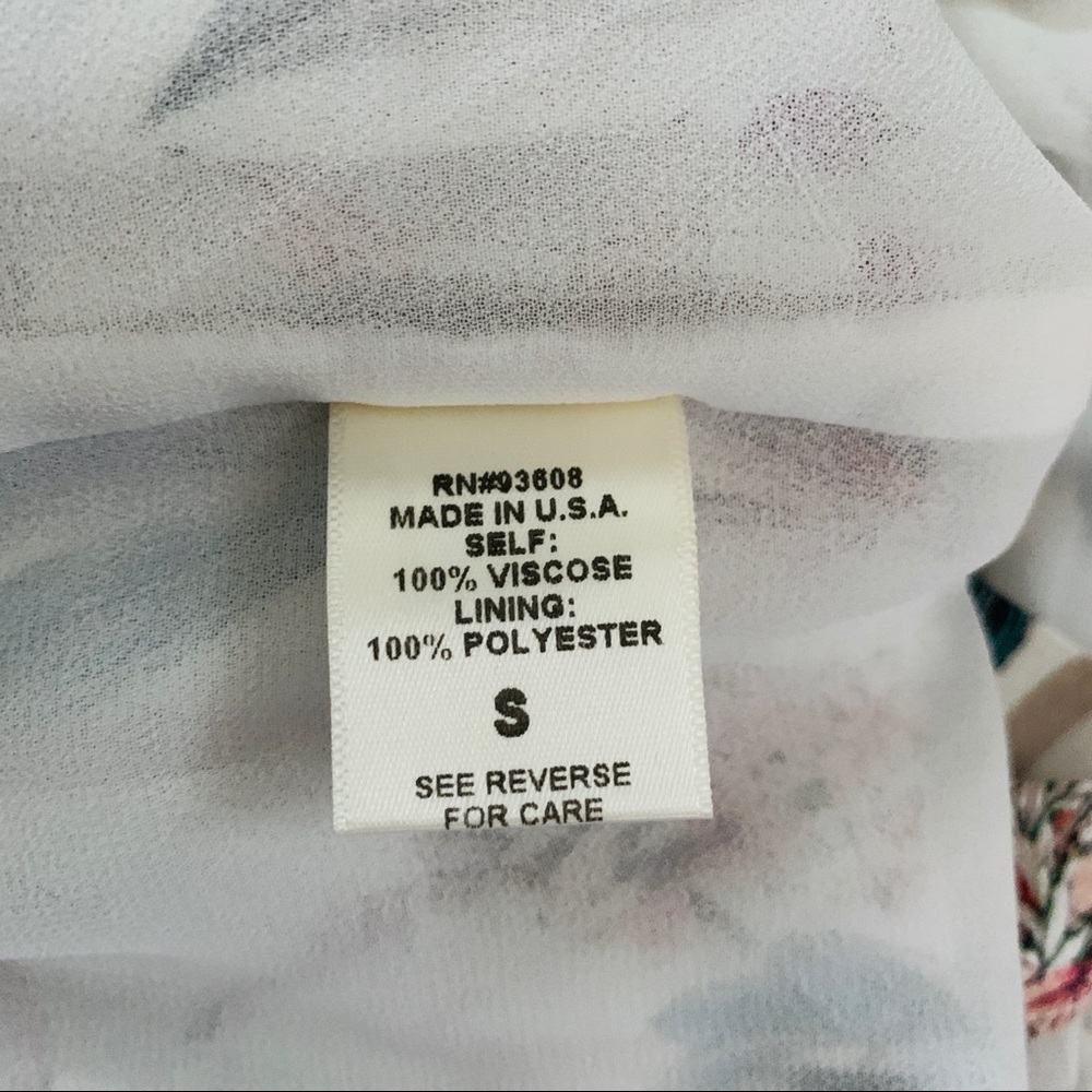 Marty M Floral Stripe Skirted Romper - Picture 7 of 8